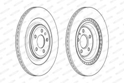 FERODO Disc Frana Ddf1990C Audi A6 C7/A7/A8 D4 (DDF1990C)