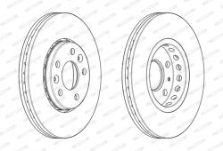 FERODO Disc Frana Ddf2507C Fiat Talento Nissan Nv300/Primastar Opel Vivaro B (DDF2507C)