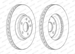 FERODO Disc Frana Ddf2596C-1 Audi A4 B9/A5/A6 C8/A7/Q5 (DDF2596C-1)