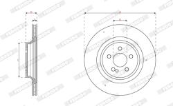 FERODO Disc Frana Ddf3204C Mercedes-Benz Gle/Gls (DDF3204C)