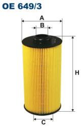 FILTRON Filtru Ulei Oe649/3 Alpina B10/B12/B3/B8/Roadster V8 Bentley Arnage Bmw 5/7/8/X5 (OE649/3)