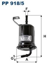 FILTRON Filtru Combustibil Pp918/5 Toyota Hilux Vi Pick-Up/Land Cruiser Prado (PP918/5)