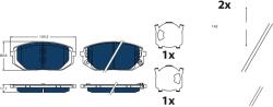 TRW Set Placute Frana, Frana Disc Gdb2495Bte Hyundai Tucson Kia Ev6 (GDB2495BTE)