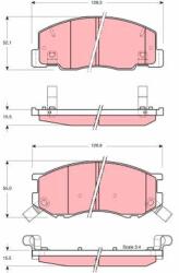 TRW Set Placute Frana, Frana Disc Gdb3157 Toyota Estima Emina / Lucida/Kijang/Liteace (GDB3157)
