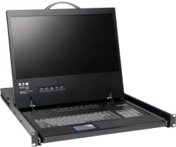 Eaton Switch KVM cu consolă montabilă în rack de 1U, 16 porturi, cu ecran LCD de 19 inchi (B040-016-19)