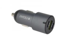 Dviced 2xUSB-C, 1xUSB-A autós töltő 60W szürke (DV250003) (DV250003)