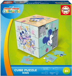 Educa Puzzle Mickey 3D Puzzle Kids Educa 54 de piese cu 6 imagini (EDU20715)