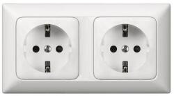 Legrand Priza dubla Legrand Creo, instalare orizontala, ultra alba, model 776172 (45191441)