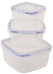 MEGA PLAST Box IXA Premium szett 0, 34 l + 0, 65 l + 1, 2 l, kék