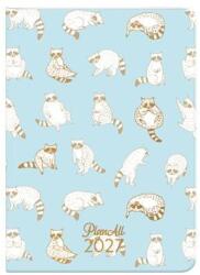 PLANALL Határidőnapló PLANALL Compact B/6 heti keményfedelű Raccoon 2027 7540218001 (7540218001)