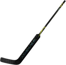 Warrior Sports Crosă de hochei compozit pentru portar Novium Answer Black/Yellow Senior 24″, L (paznic normal), MID