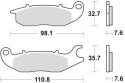 BRAKING fékbetétek, BRAKING (fékbetét SM1 fékbetét-keverék) 2 db/csomag