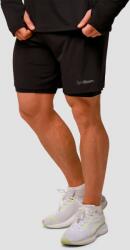 GymBeam Къси панталони за бягане Pulse 2in1 Black L