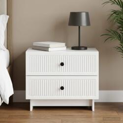  Dulap de noapte Alb 62 x 34, 5 x 47, 5 cm Lemn prelucrat (893855-893855)