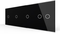 LIVOLO Panou Intrerupator Simplu + Simplu + Simplu + Dublu cu Touch LIVOLO din Sticla (BB-C7-C1/C1/C1/C2-12)