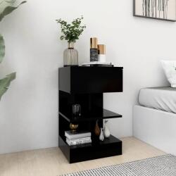  Noptiere, 2 buc. , negru, 40x35x65 cm (808651-808651)