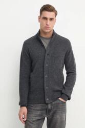 Barbour gyapjú kardigán - szürke S - answear - 56 990 Ft