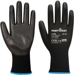 Portwest A195 / Mănuși cu strat protector din PU, tactile - negre, talie S (A195K8RS)