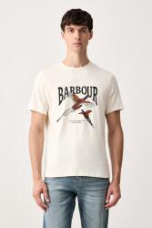 Barbour férfi pamut póló - bézs L