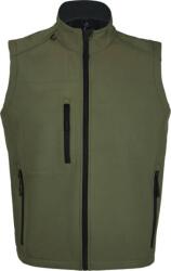 SOL´S RALLYE / Vestă softshell bărbătească cu 3 straturi - armată XXL (25660154905)