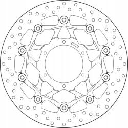 Brembo Féktárcsa Honda CBR1000RR 78B40876