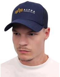 Alpha Industries Alpha Label Trucker Cap sapka, kék, unisex, kék