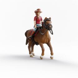  Figurine Schleich Horse Club Hannah și Cayenne (42711) Figurina
