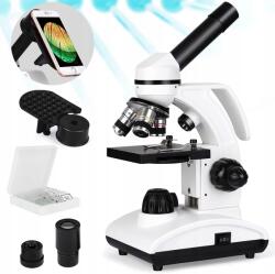  Laboratóriumi mikroszkóp Studenck Tuword 40x-1000x és Telefon adapter szett (Mikroskop Tuword 40x–1000x Studencki Laborato)
