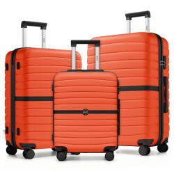 Konofactory Narancssárga 3 részes prémium utazóbőröndszett „Harder - M, L, XL (S592set3in1-orange-HU)