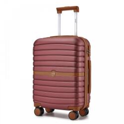 Konofactory Sötétpiros prémium kézipoggyász „Harder - M méret (K592cabin-burgundy)