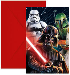  Star Wars Galaxy party meghívó 6 db-os FSC (PNN93957) - kreativjatek