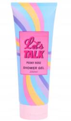  Let's Talk, Peony Rose, Shower Gel Peonia & Rose, Tusfürdő 250 ml