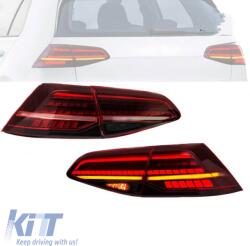  Tailights Set suitable for VW Golf VII 7 & 7.5 11-19 LED Bar Dynamic Facelift 7.5 GTI/R Look Red/Smoke VLand (CGRTLV6042828)