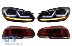 OSRAM Xenon fényszórók VW Golf 6 VI 08-12 modellekhez - LEDriving hátsó lámpa, dinamikus fény (COLEDTL102BK)