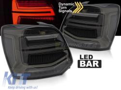  LED hátsó lámpa szett Volkswagen Polo 2009-2017 hatchback, füstös alap, bal és jobb (ABTLV6021174)