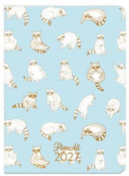 PLANALL Zsebnaptár, heti, B6, PLANALL "Raccoon (7540218001)