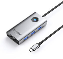 ORICO PW11 6in1 USB-C Docking Station 3x USB-A 3.0 1x USB-C PD 100W 1x HDMI 4K 30Hz 1x RJ45 2.5G Ethernet - Gray (ORICO-PW11-6P25R-GY-EP) - pcone