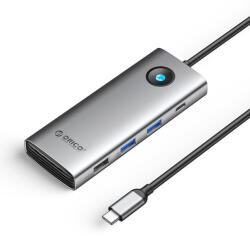 ORICO PW11 8in1 USB-C Docking Station 2x USB-A 3.0 1x USB-A 2.0 1x USB-C 3.0 1x USB-C PD 100W 1x HDMI 4K 60Hz 1x VGA 1080P 60Hz 1x RJ45 Gigabit Ethernet - Gray (ORICO-PW11-8PC-GY-BP) - pcone