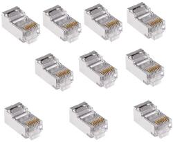 Cabletech Set 10 mufe ecranate RJ45 FTP Cat5e 8P8C TEL0073LP-10 Cabletech (TEL0073LP-10)