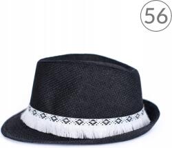 Szaleo Native nyári sapka trilby unisex stílusos kis karimás klasszikus fekete (cz17127-3)