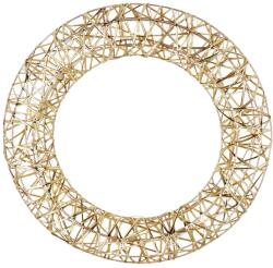 Home Styling Decoration Coroană de Crăciun luminoasă, 40 cm, 30 LED-uri, aurie