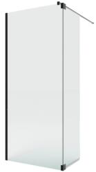 NEW TRENDY Nesta Black walk-in zuhanykabin 90x40 cm fekete matt/átlátszó üveg K-5829 (K5829)