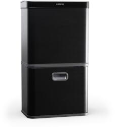Klarstein Coș de gunoi cu senzor fără atingere 56L, oțel inoxidabil, închidere silențioasă, 3 compartimente, afișaj LED, timer (KG30-56l-bl) (KG30-56l-bl) - electronic-star Cos de gunoi
