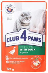 CLUB 4 PAWS macskaeledel kacsa szószban 24x100g