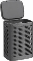Songmics Cos de rufe SONGMICS 75L îngust cu capac si ventilatie, gri închis (EZ-RLH021G101)