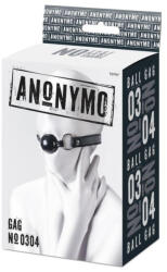 Anonymo by TOYFA Szájpecek TPR puha golyó 64 cm fekete