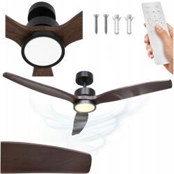 Mission Air Mennyezeti Ventilátor Led Világítással Fekete 132CM Csendes Ventilátor Távirányító (Wentylator sufitowy Mission Air Savona Black)