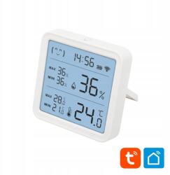 Somogyi Elektronic Hsthc hő- és páratartalom mérő, óra, nagy LCD kijelző, Smart Life (SOHSTHC)