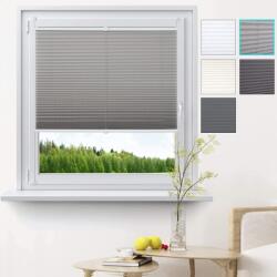 Woltu Redőny Woltu 325 Szürke matt 100Sx130W cm pliszírozott Easyfix ajtó ablakra (4250367037041)