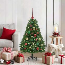  Brad de Crăciun artificial 120 cm 150 LED-uri Alb cald Verde (3395675-3395675)